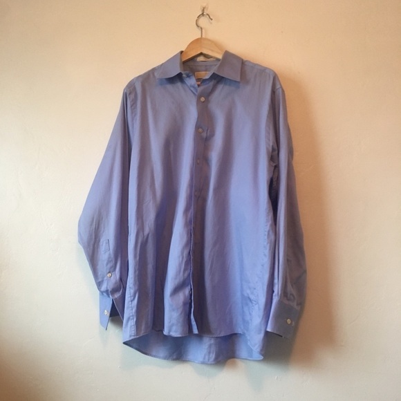 Michael Kors Blue Button Down Shirt - Picture 1 of 3